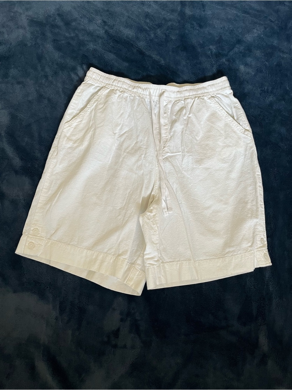 Karen Scott White Cotton Shorts